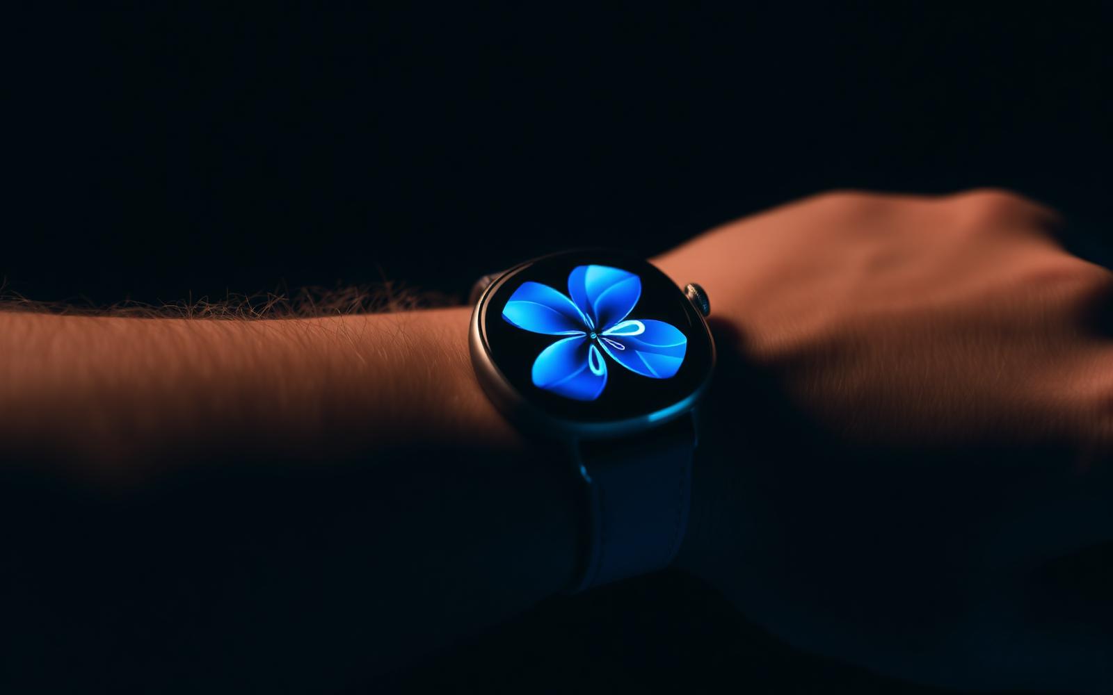 Smartwatch showing a workout notification